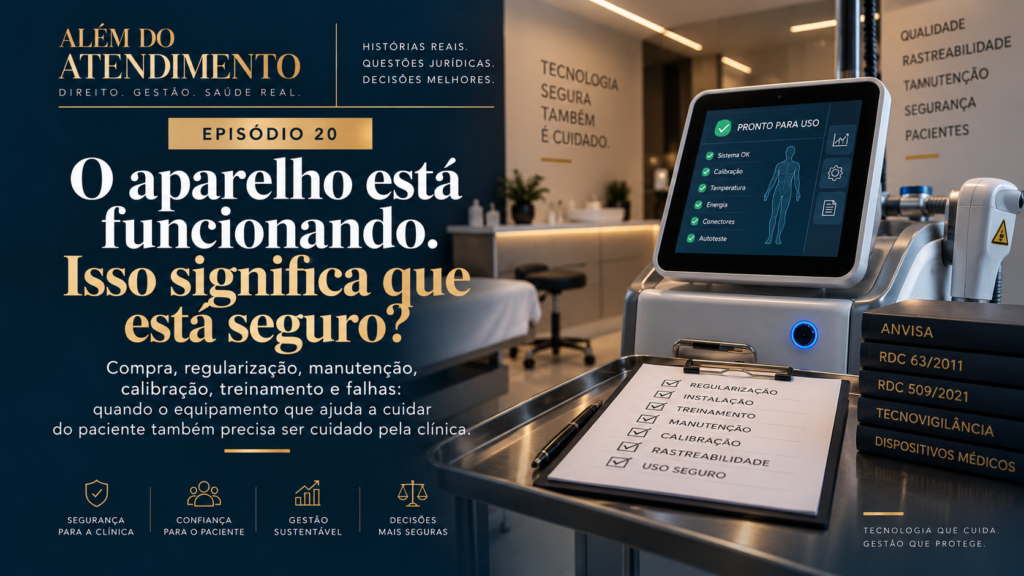 O aparelho está funcionando. Isso significa que está seguro? — ALÉM DO ATENDIMENTO | EPISÓDIO 20
