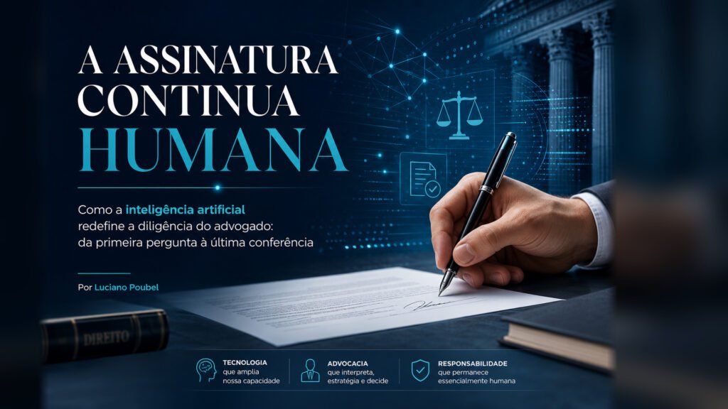 A assinatura continua humana