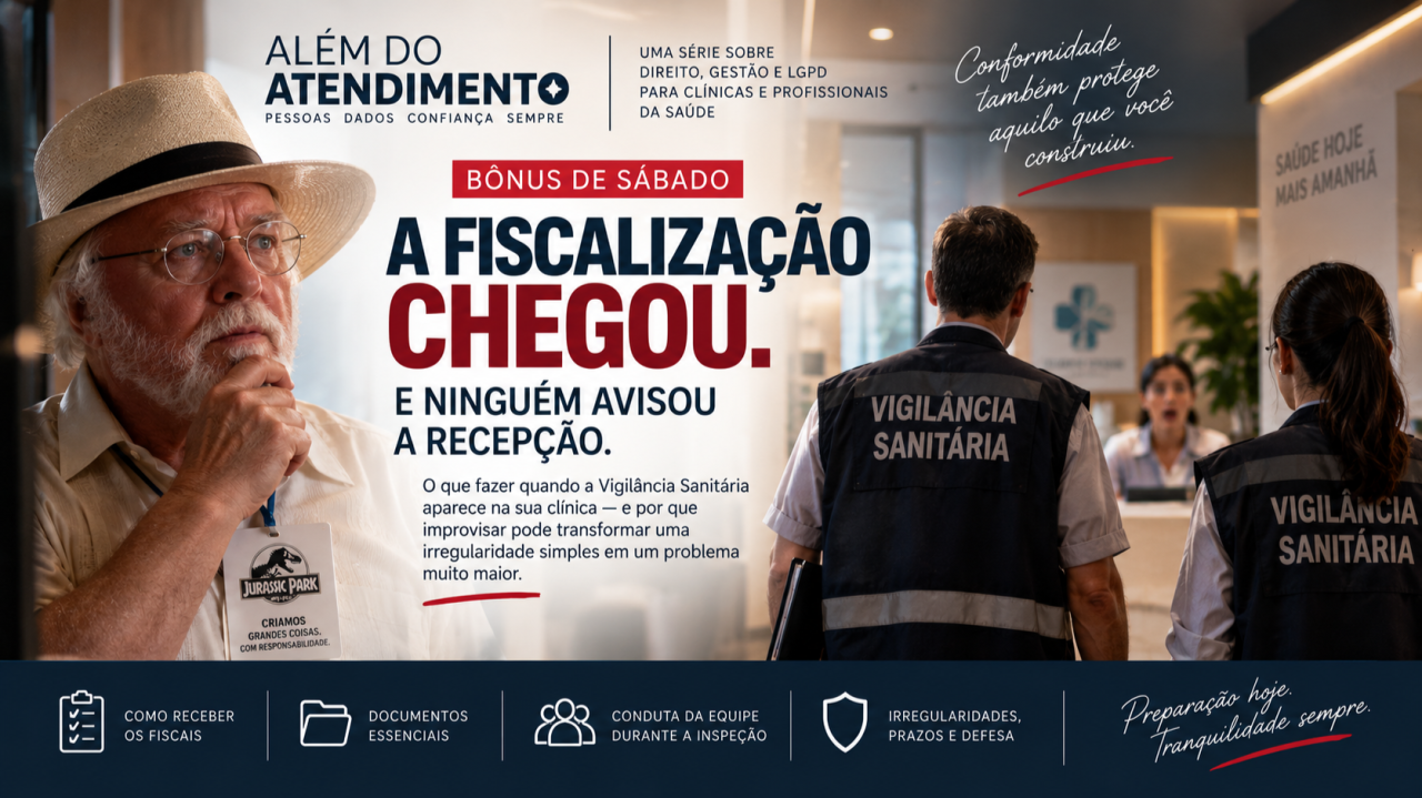 Capa original do artigo A fiscalização chegou. E ninguém avisou a recepção., de Luciano Poubel.